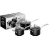 tns-3-piece-saucepan-set Le Creuset Toughned Non Stick 3 Piece Saucepan Set