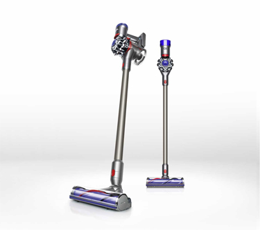 2 x Dyson V8 on white background - top cordless vacuums for sale - UK