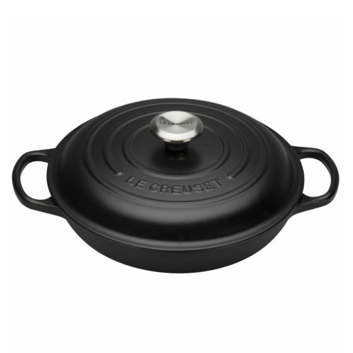 Le Creuset Shallow Casserole Satin Black 26cm Le Creuset Shallow Casserole Satin Black 26cm