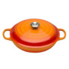 Le Creuset Signature Cast Iron Shallow Casserole Dish in Volcanic 26cm Le Creuset Signature Cast Iron Shallow Casserole Dish in Volcanic 26cm