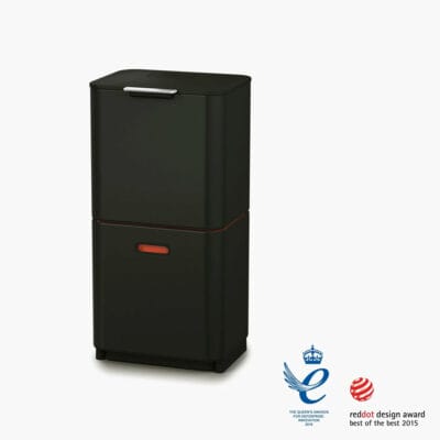 Joseph Joseph Totem Max Carbon Black Bin Waste Separation and Recycling Unit