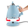 Delonghi KBX3016AZ Argento Flora Kettle in Blue Delonghi KBX3016AZ Argento Flora Kettle in Blue