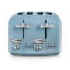 Delonghi CT04AZ Argento Flora 4 Slice Toaster in Blue