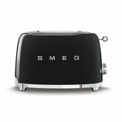 Smeg 2 Slice Toaster 50's style in Black TSF01BLUK