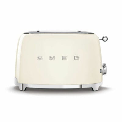 Smeg TSF01CRUK Retro Style 2 Slice Toaster in Cream