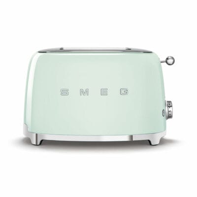 Smeg TSF01PGUK Retro Style 2 Slice Toaster in Pastel Green