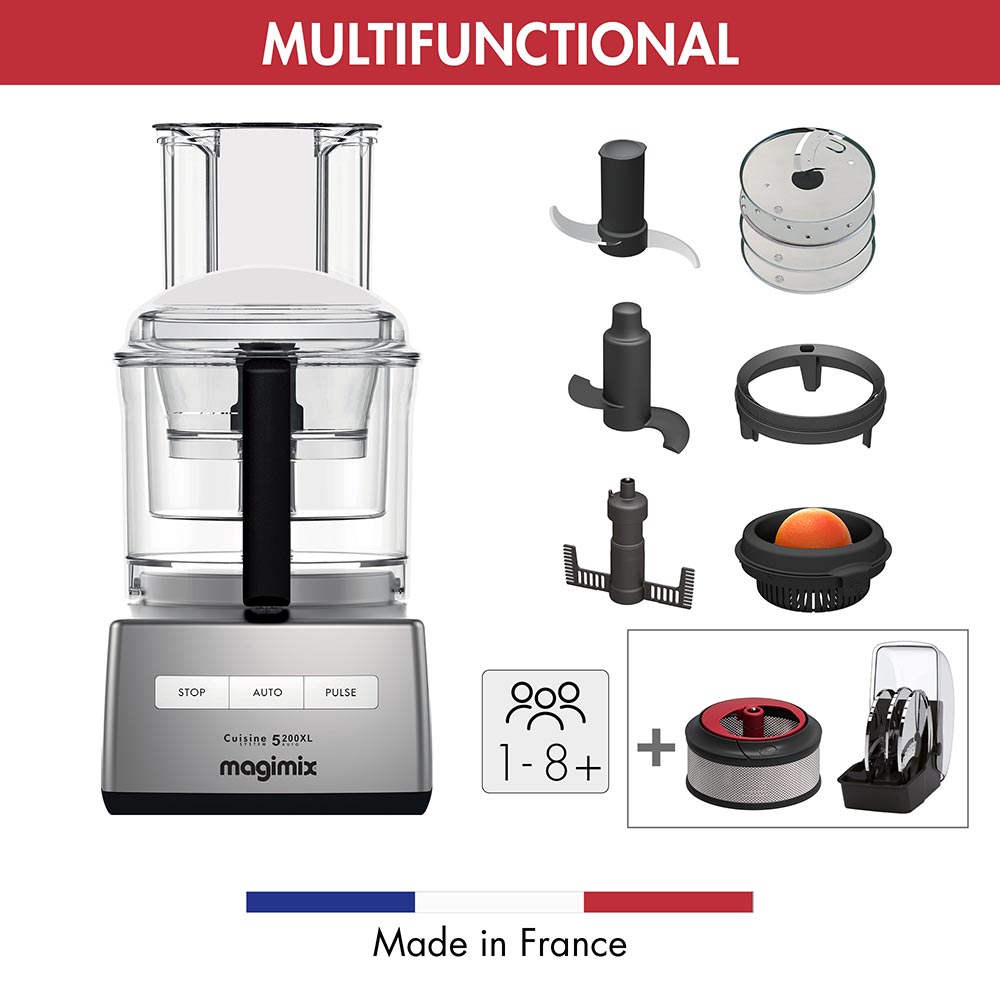 Magimix 5200XL Premium Cuisine System Food Processor in Satin Magimix 5200XL Premium Cuisine System Food Processor in Satin