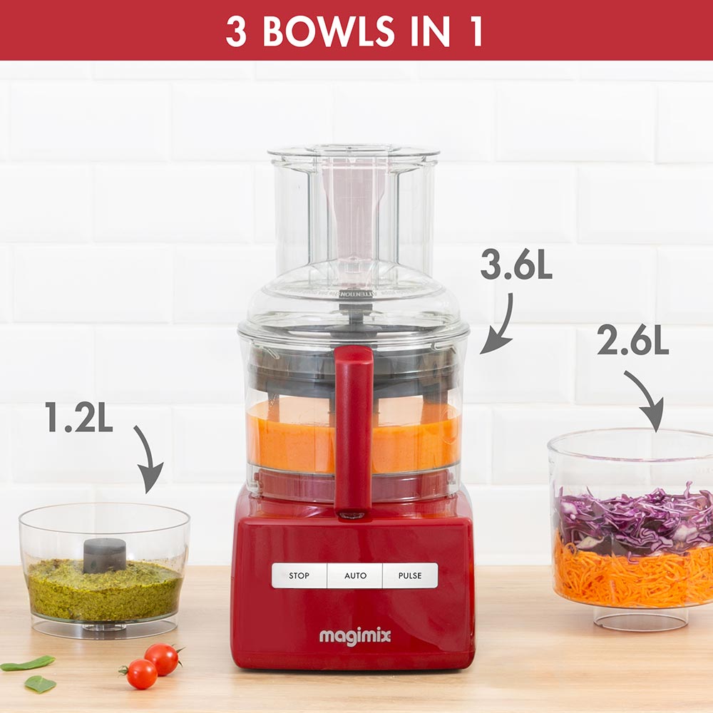 Magimix 5200XL Premium Cuisine System Food Processor in Red Magimix 5200XL Premium Cuisine System Food Processor in Red