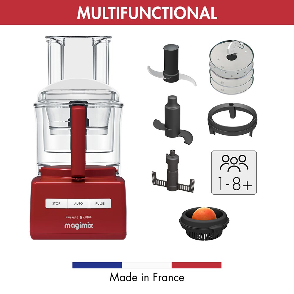 Magimix 5200XL Cuisine System 18585 Food Processor in Red Magimix 5200XL Cuisine System 18585 Food Processor in Red