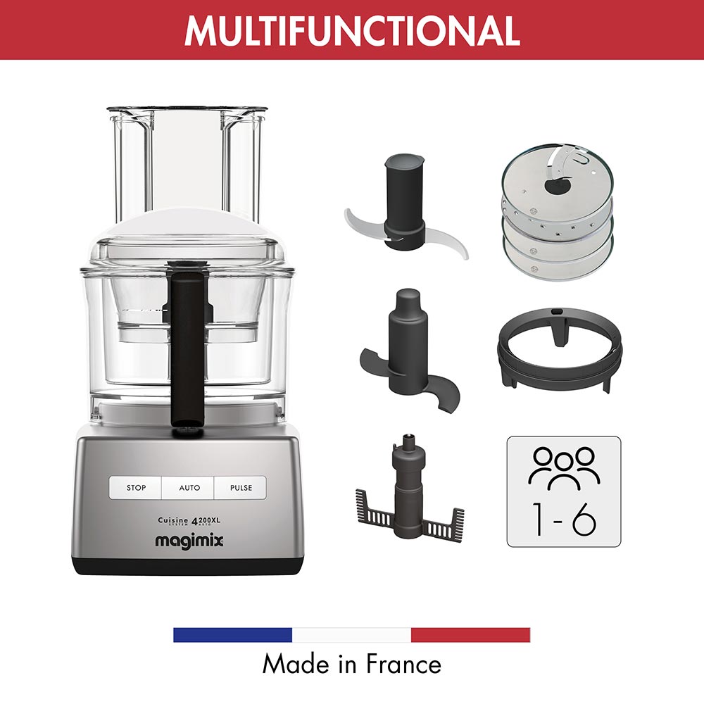Magimix 4200XL Compact System 18471 Food Processor in Satin Magimix 4200XL Compact System 18471 Food Processor in Satin