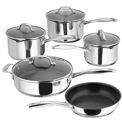 Stellar S7C4D 7000 5 Piece Draining Saucepan Set
