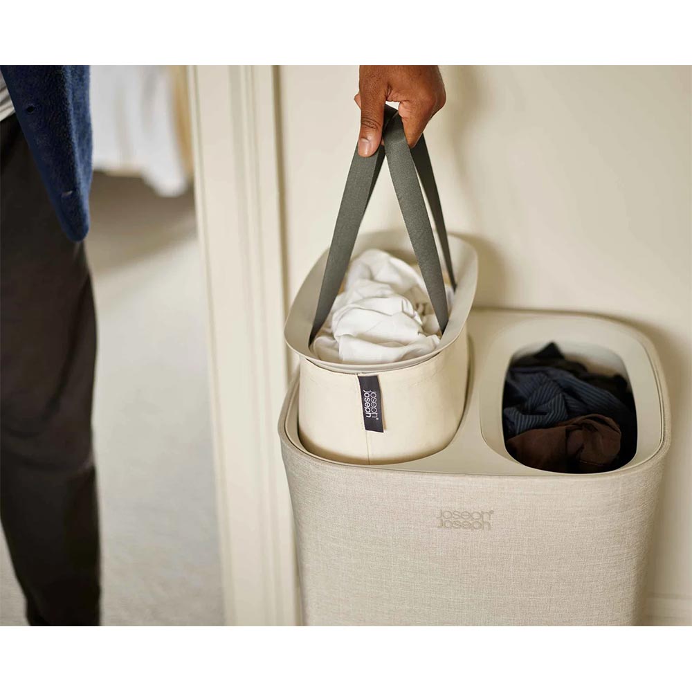 Joseph Joseph Tota 60 Litre Laundry Basket in Ecru - 50019 Joseph Joseph Tota 60 Litre Laundry Basket in Ecru - 50019