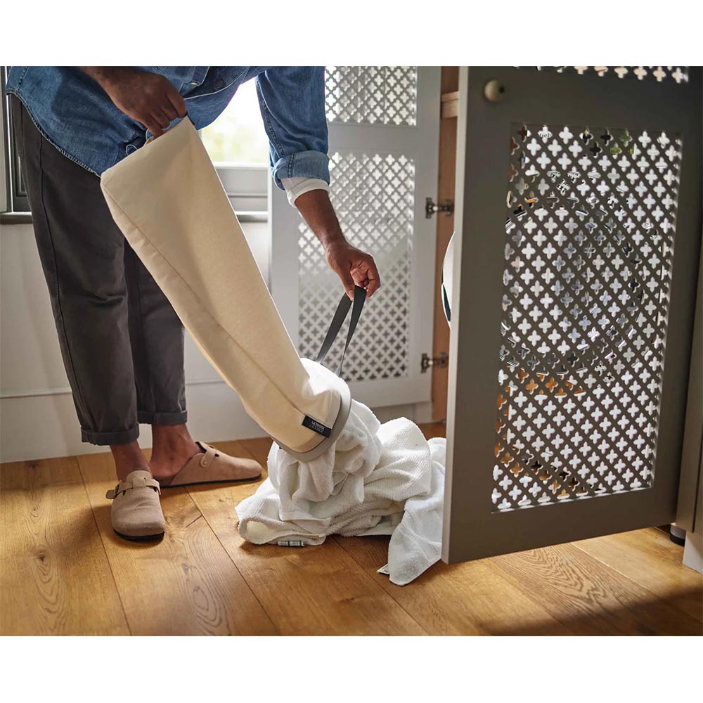 Joseph Joseph Tota 60 Litre Laundry Basket in Ecru - 50019 Joseph Joseph Tota 60 Litre Laundry Basket in Ecru - 50019