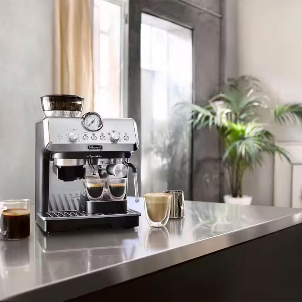 Delonghi EC9155MB La Specialista Arte Bean to Cup Espresso Coffee Machine in Stainless Steel Delonghi EC9155MB La Specialista Arte Bean to Cup Espresso Coffee Machine in Stainless Steel