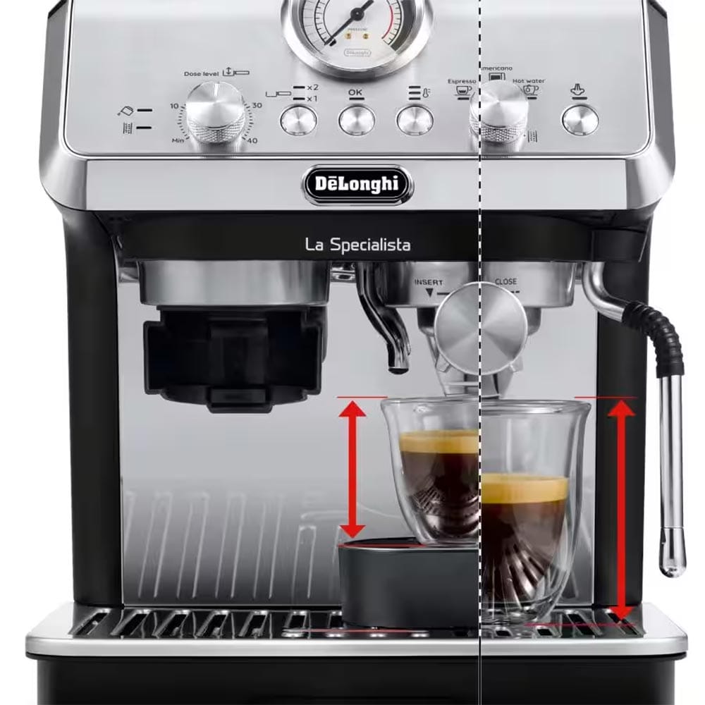 Delonghi EC9155MB La Specialista Arte Bean to Cup Espresso Coffee Machine in Stainless Steel Delonghi EC9155MB La Specialista Arte Bean to Cup Espresso Coffee Machine in Stainless Steel