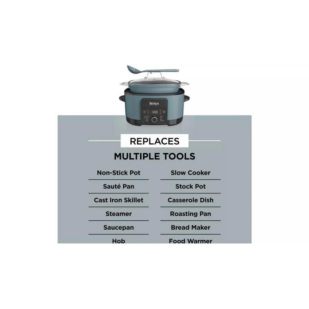 Ninja MC1001UK Foodi PossibleCooker 8-in-1 Slow Cooker in Blue Ninja MC1001UK Foodi PossibleCooker 8-in-1 Slow Cooker in Blue
