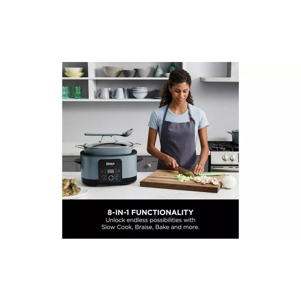 Ninja MC1001UK Foodi PossibleCooker 8-in-1 Slow Cooker in Blue Ninja MC1001UK Foodi PossibleCooker 8-in-1 Slow Cooker in Blue