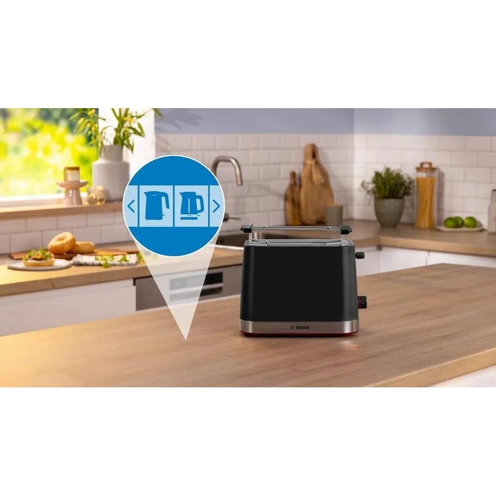 Bosch TAT4M223GB 2 Slice Toaster in Black Bosch TAT4M223GB 2 Slice Toaster in Black