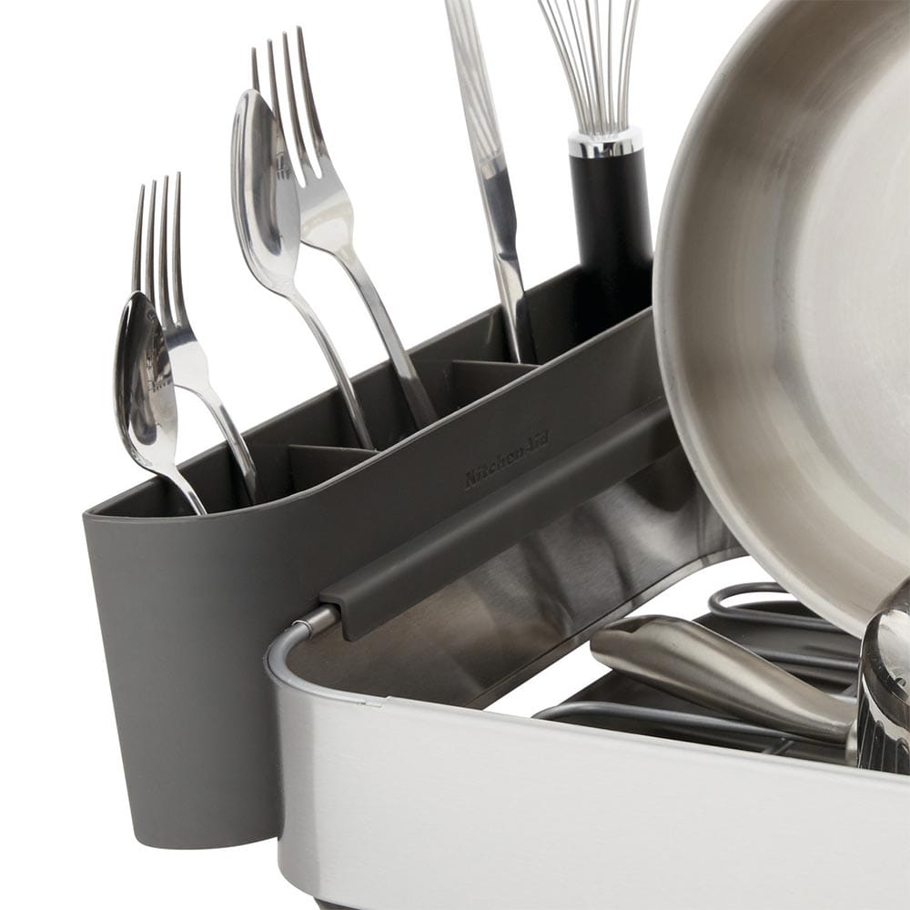 KitchenAid KEG895BXCGA Compact Dish Drying Rack in Charcoal Grey
