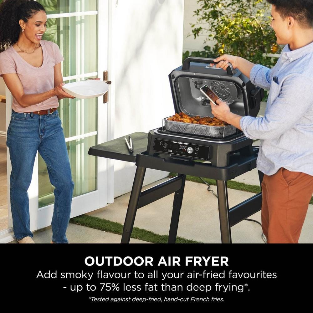 Ninja OG901UK Woodfire Pro Connect XL Electric BBQ Grill & Smoker - Black/Blue Ninja OG901UK Woodfire Pro Connect XL Electric BBQ Grill & Smoker - Black/Blue