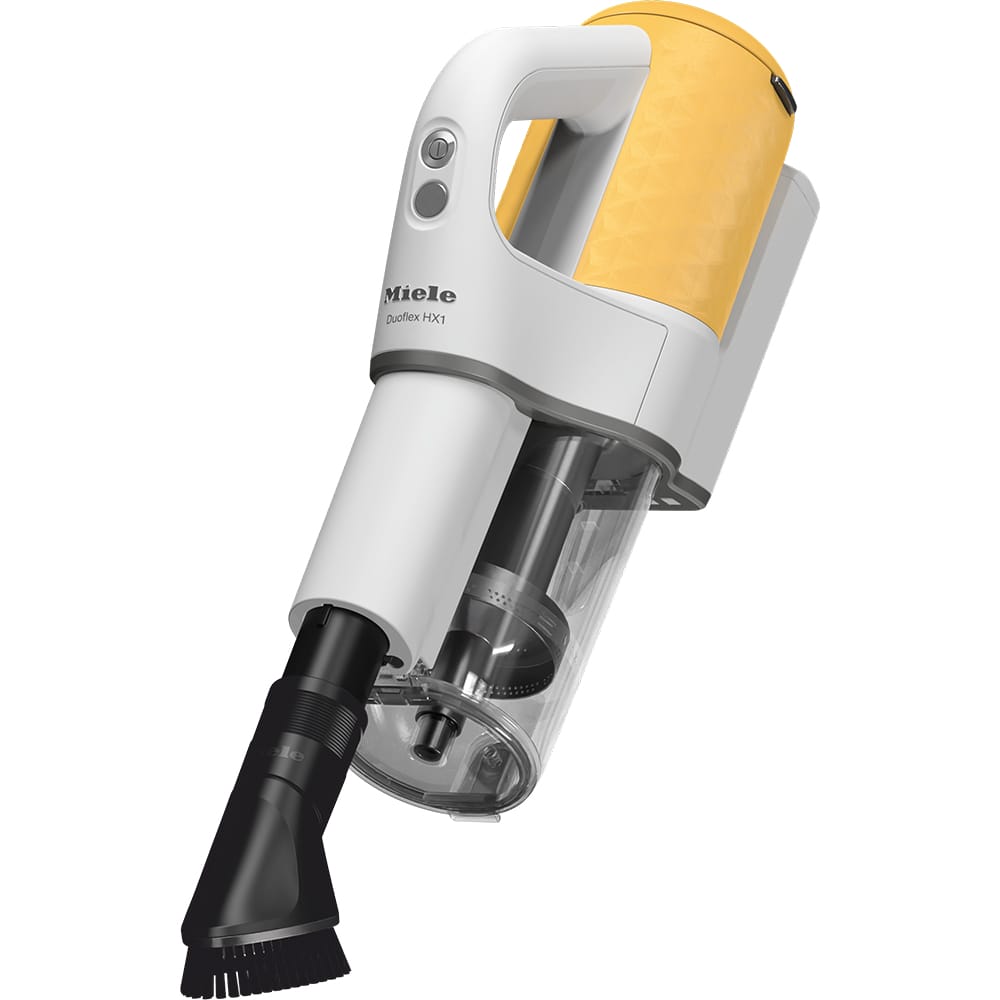 Miele Duoflex HX1 Cordless Handstick Vacuum Cleaner in Sunset Yellow Miele Duoflex HX1 Cordless Handstick Vacuum Cleaner in Sunset Yellow