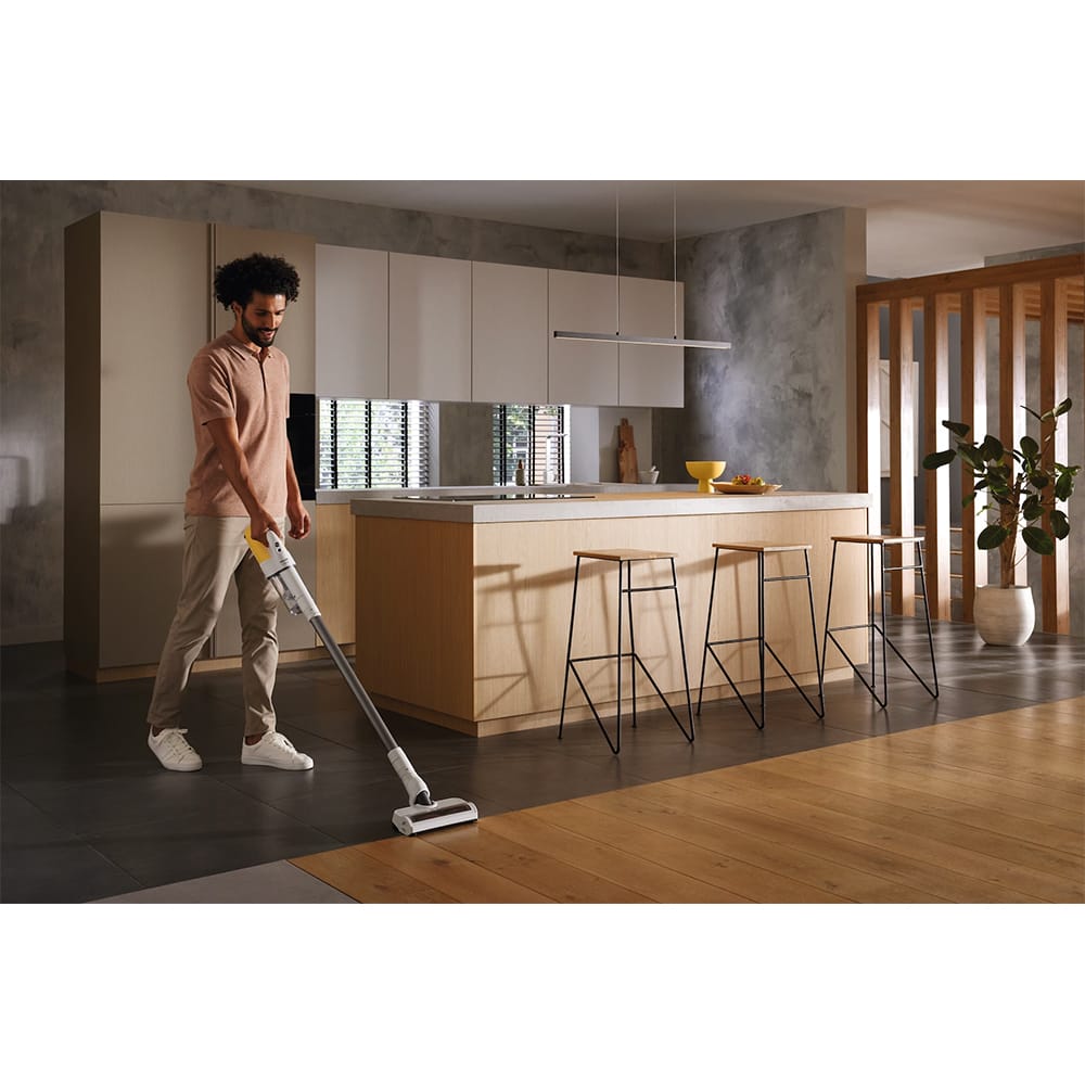 Miele Duoflex HX1 Cordless Handstick Vacuum Cleaner in Sunset Yellow Miele Duoflex HX1 Cordless Handstick Vacuum Cleaner in Sunset Yellow