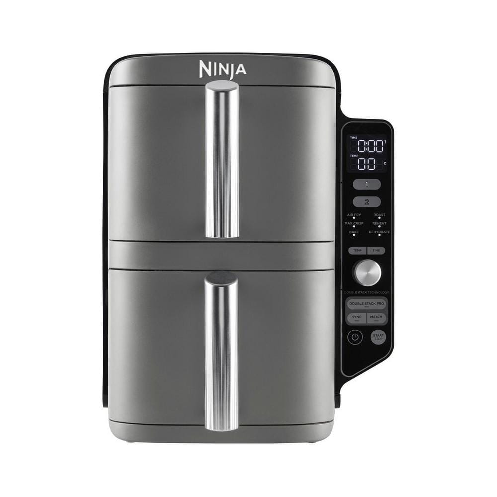 Ninja SL400UK Double Stack XL 2-Drawer 9.5L Air Fryer in Grey Ninja SL400UK Double Stack XL 2-Drawer 9.5L Air Fryer in Grey