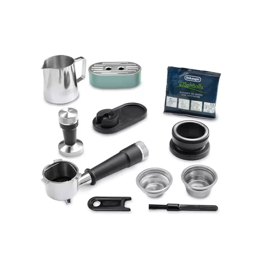 Delonghi EC9155GR La Specialista Arte Bean to Cup Espresso Coffee Machine in Green Delonghi EC9155GR La Specialista Arte Bean to Cup Espresso Coffee Machine in Green