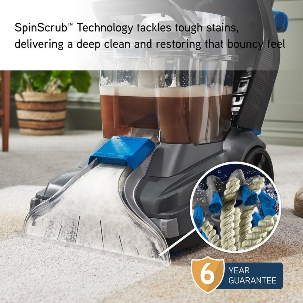 Vax CDCW-SSXS SpinScrub Power Carpet Washer - SpinScrub Technology Vax CDCW-SSXS SpinScrub Power Carpet Washer - Grey & Tiger Blue