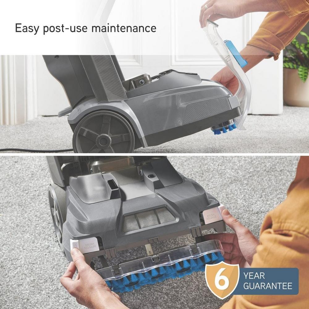 Vax CDCW-SSXS SpinScrub Power Carpet Washer - Easy Maintenance Vax CDCW-SSXS SpinScrub Power Carpet Washer - Grey & Tiger Blue