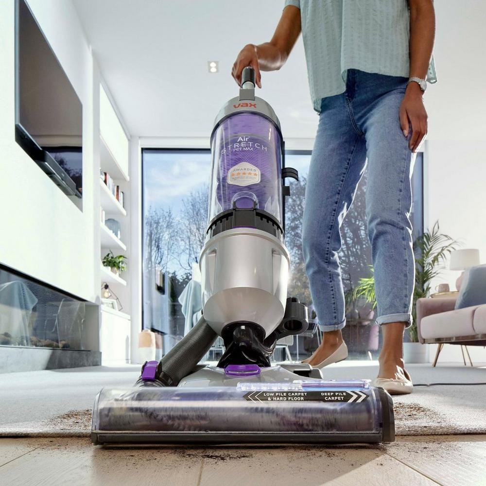 Vax U85-AS-PME Air Stretch Pet Max Upright Vacuum Cleaner - Silver & Purple Vax U85-AS-PME Air Stretch Pet Max Upright Vacuum Cleaner - Silver & Purple