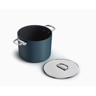 Joseph Joseph Space Folding Handle Ceramic Non-stick 25cm Blue Stock Pot & Lid - 45045