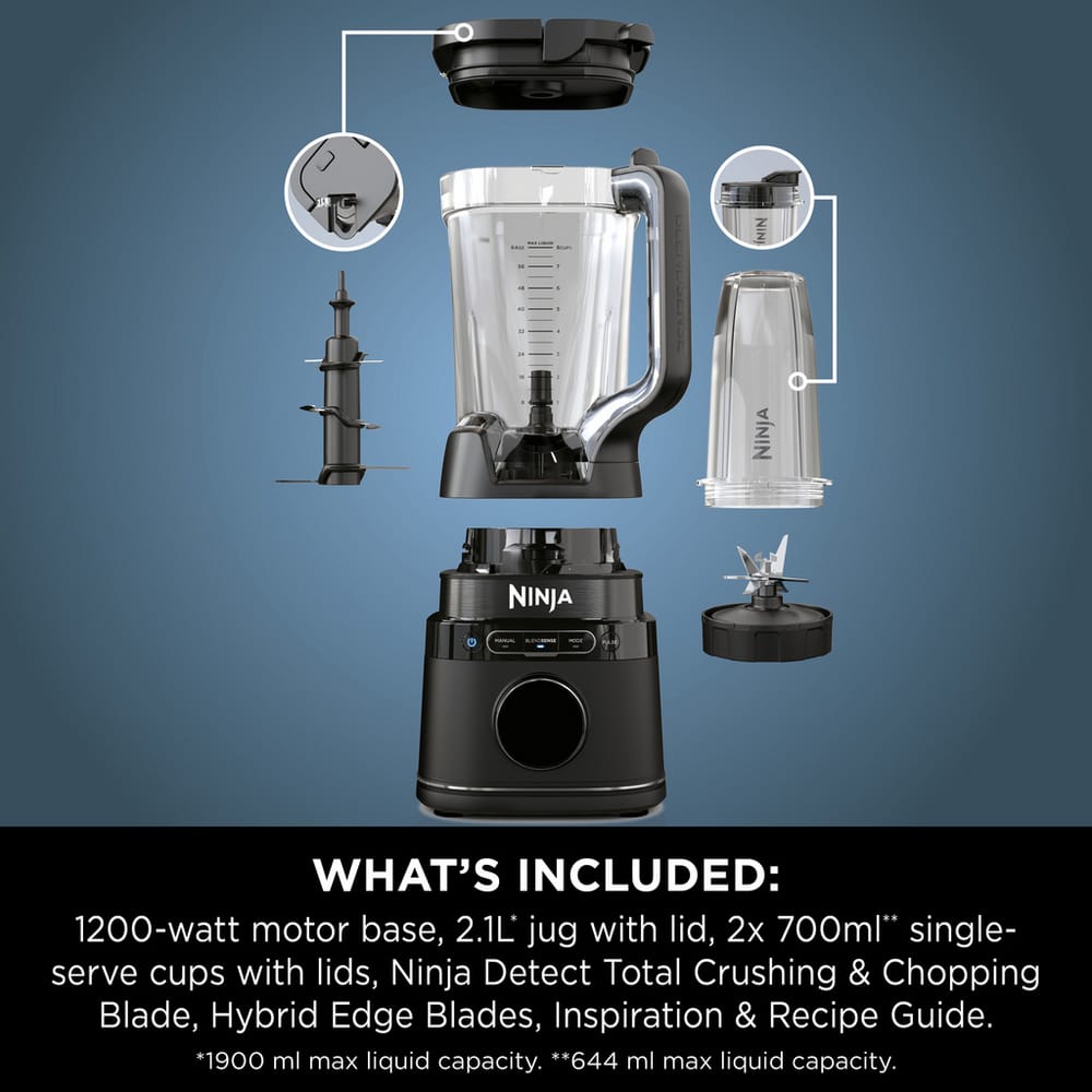 Ninja Detect Duo Power Blender Pro + Single Serve - TB301UK Ninja Detect Duo Power Blender Pro + Single Serve - TB301UK