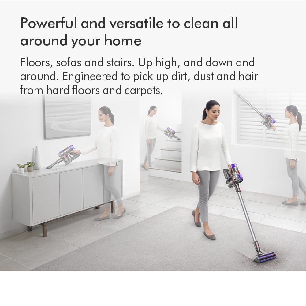 Dyson V8 Advanced Cordless Vacuum Cleaner with up to 40 minutes Run Time - Silver/Nickel Dyson V8 Advanced Cordless Vacuum Cleaner with up to 40 minutes Run Time - Silver/Nickel