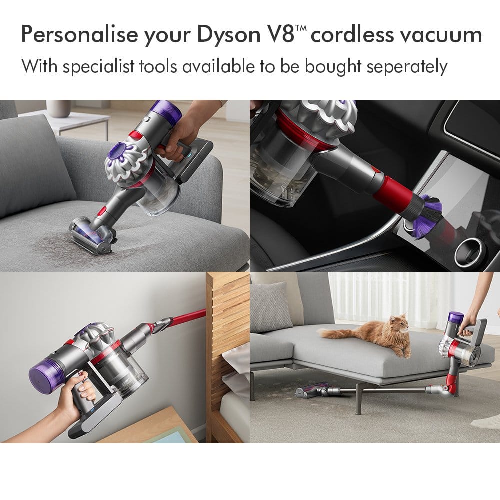 Dyson V8 Advanced Cordless Vacuum Cleaner with up to 40 minutes Run Time - Silver/Nickel Dyson V8 Advanced Cordless Vacuum Cleaner with up to 40 minutes Run Time - Silver/Nickel
