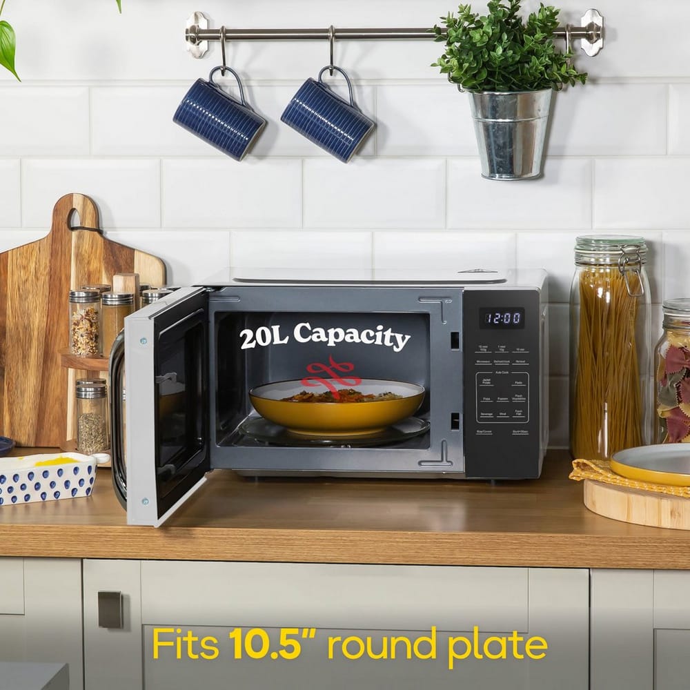 Russell Hobbs 20 Litre 800W Touch Control Digital Microwave in Silver - RHMT2045S