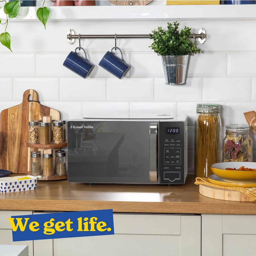 Russell Hobbs 20 Litre 800W Touch Control Digital Microwave in Silver - RHMT2045S