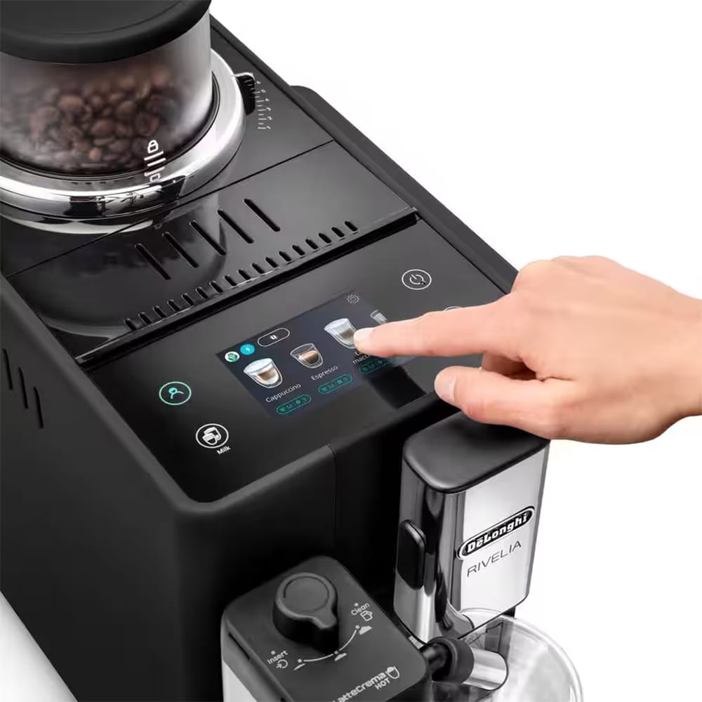 Delonghi Rivelia Bean to Cup Coffee Machine in Black - EXAM44055B