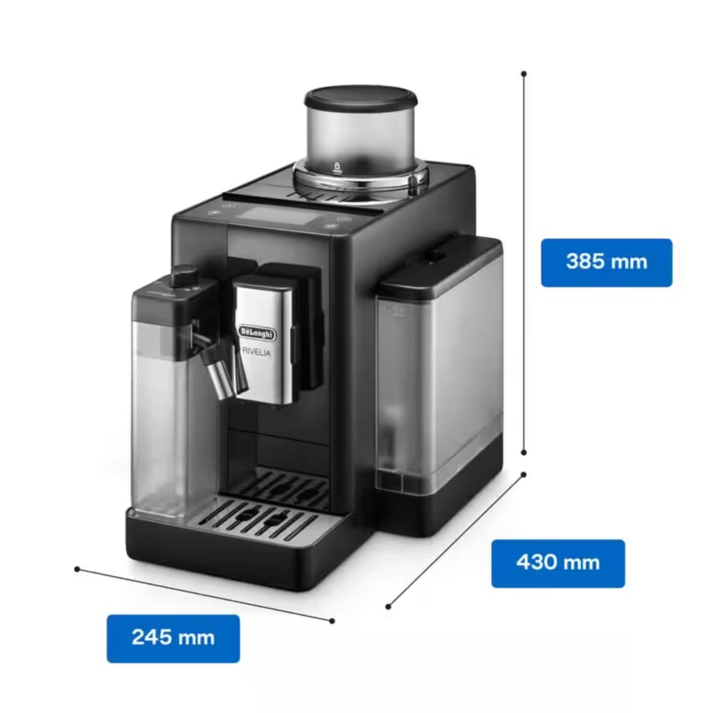 Delonghi Rivelia Bean to Cup Coffee Machine in Black - EXAM44055B