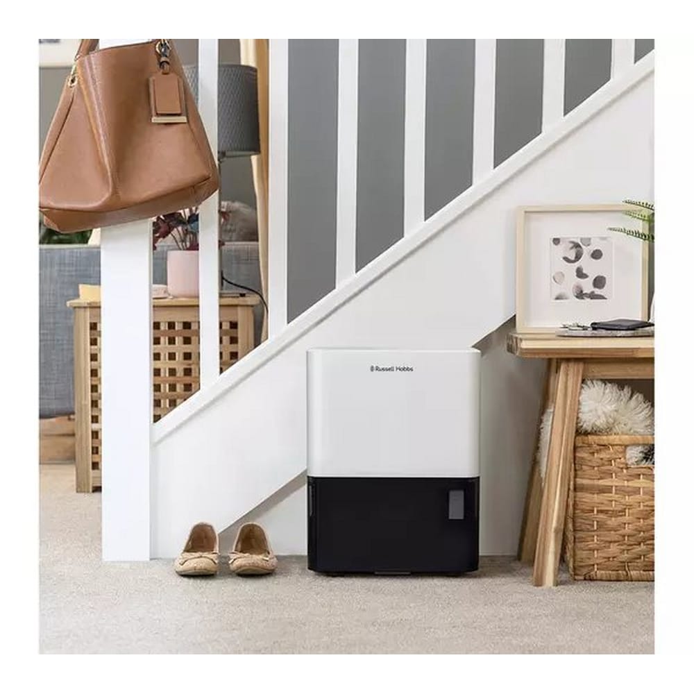 Russell Hobbs 10 Litre Dehumidifier in White & Black - RHDH1001 Russell Hobbs 10 Litre Dehumidifier in White & Black - RHDH1001