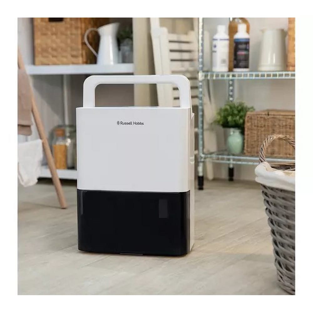 Russell Hobbs 10 Litre Dehumidifier in White & Black - RHDH1001 Russell Hobbs 10 Litre Dehumidifier in White & Black - RHDH1001