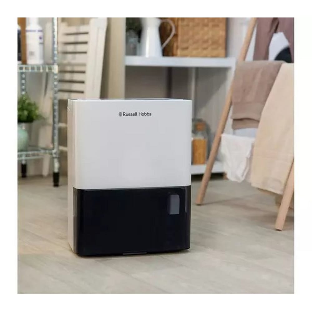 Russell Hobbs 10 Litre Dehumidifier in White & Black - RHDH1001 Russell Hobbs 10 Litre Dehumidifier in White & Black - RHDH1001