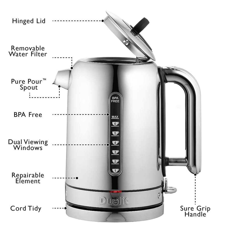 Dualit Classic Kettle in Polished Chrome - 72796 Dualit Classic Kettle in Polished Chrome - 72796