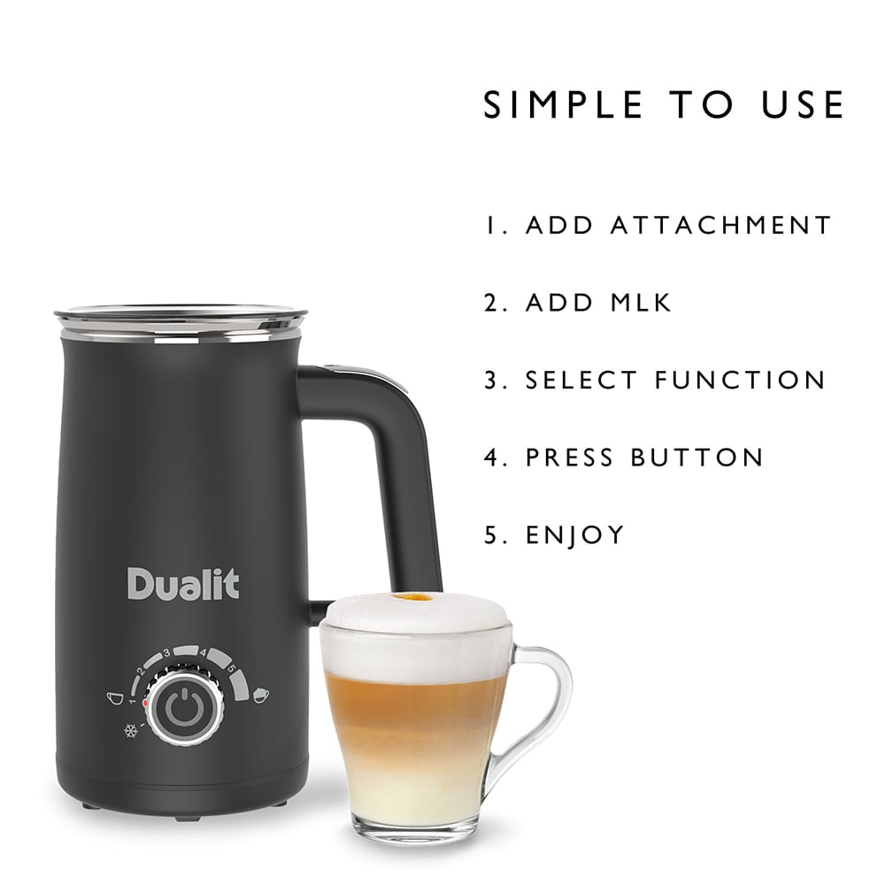 Dualit Milk Frother Max in Black - 84150
