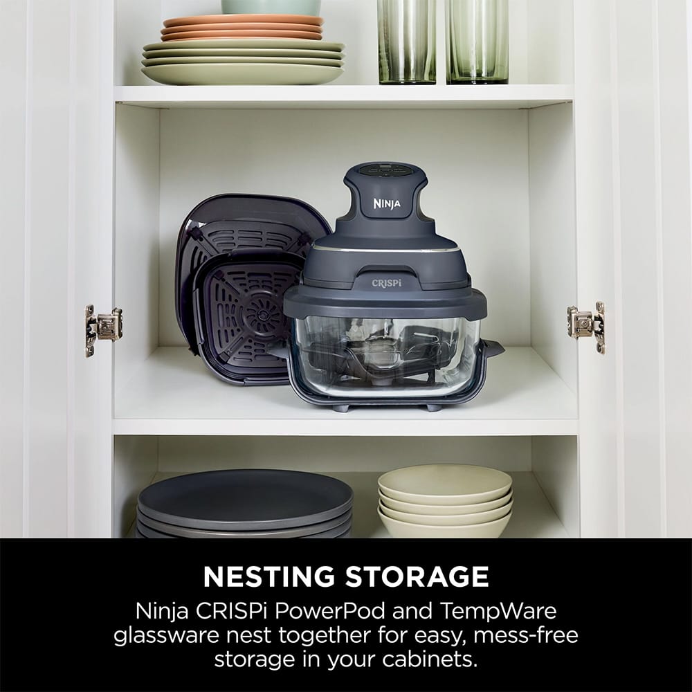 Ninja CRISPi 4-in-1 Portable Air Fryer in Cyberspace Blue - FN101UKGY Ninja CRISPi 4-in-1 Portable Air Fryer in Cyberspace Blue - FN101UKGY