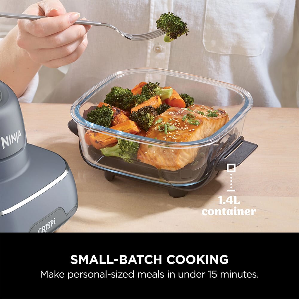 Ninja CRISPi 4-in-1 Portable Air Fryer in Cyberspace Blue - FN101UKGY Ninja CRISPi 4-in-1 Portable Air Fryer in Cyberspace Blue - FN101UKGY