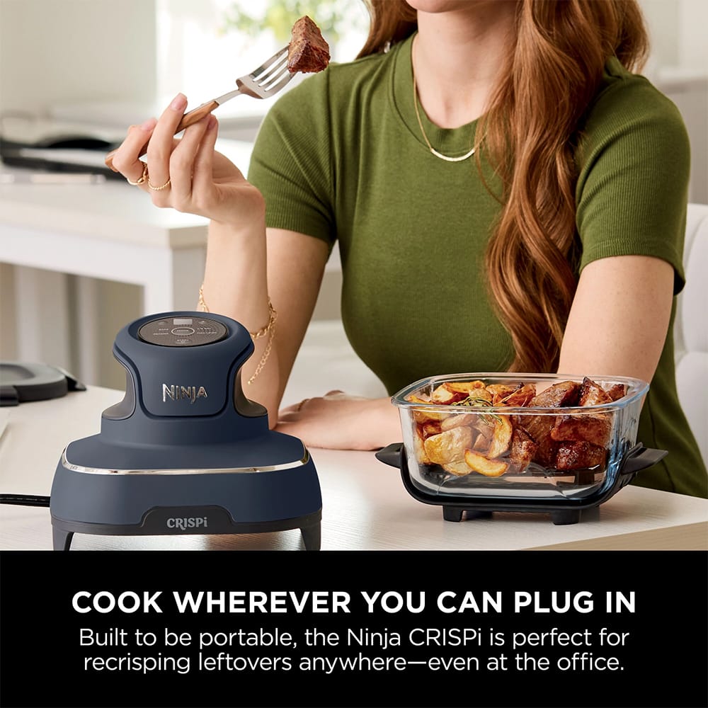 Ninja CRISPi 4-in-1 Portable Air Fryer in Cyberspace Blue - FN101UKGY Ninja CRISPi 4-in-1 Portable Air Fryer in Cyberspace Blue - FN101UKGY