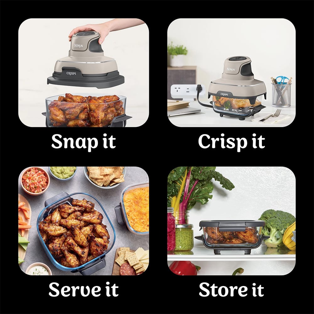 Ninja CRISPi 4-in-1 Portable Air Fryer in Stone - FN101UKST Ninja CRISPi 4-in-1 Portable Air Fryer in Stone - FN101UKST