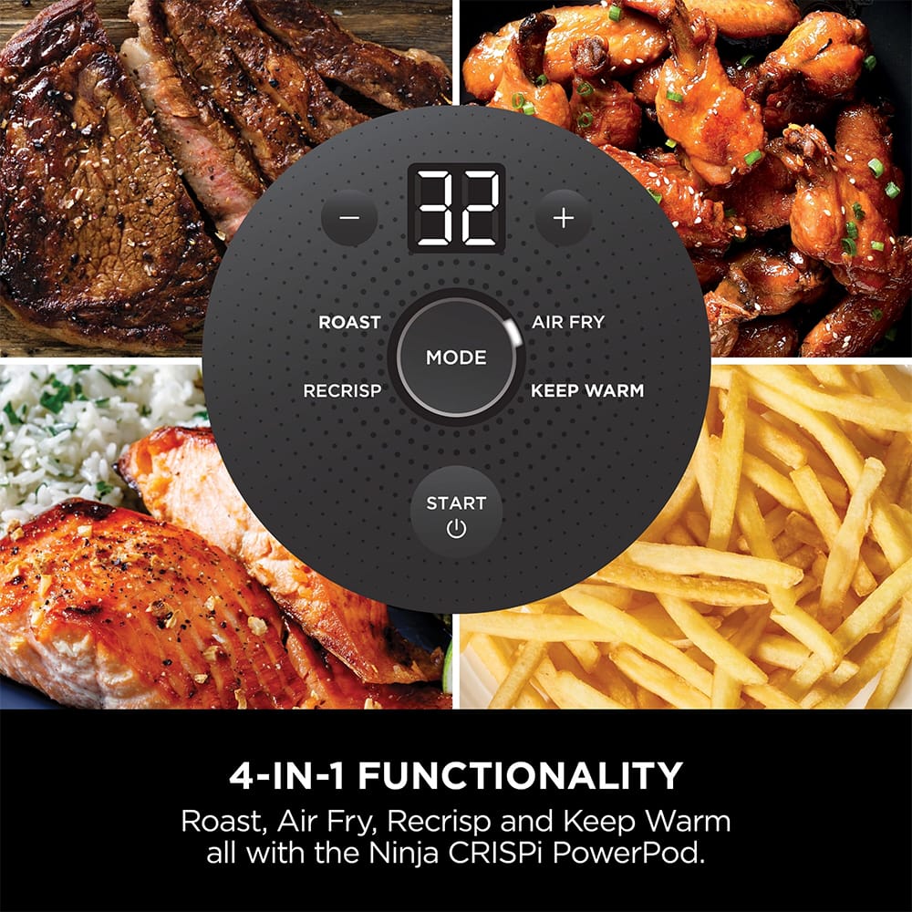 Ninja CRISPi 4-in-1 Portable Air Fryer in Stone - FN101UKST Ninja CRISPi 4-in-1 Portable Air Fryer in Stone - FN101UKST