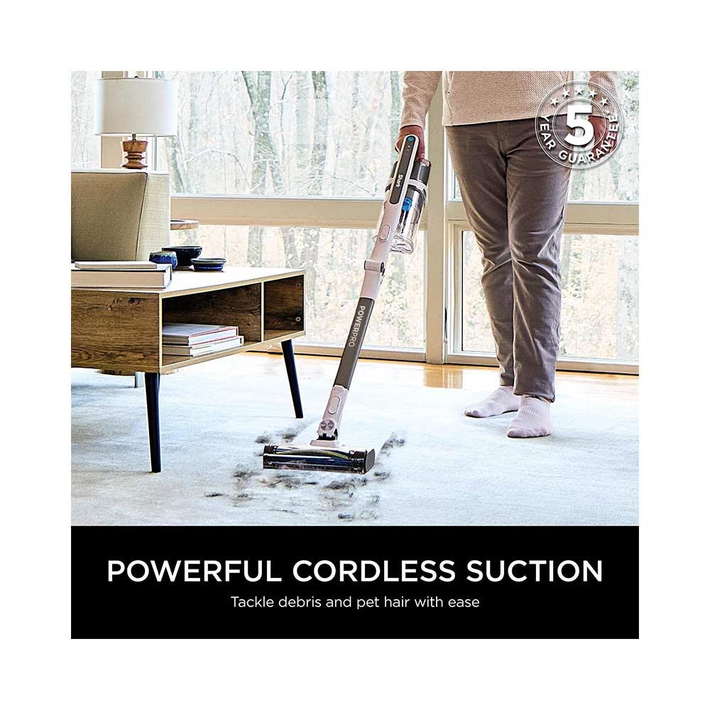 Shark PowerPro Pet Cordless Stick Vacuum Cleaner with 60 Minutes Run Time in Java Metallic - IZ380UKT